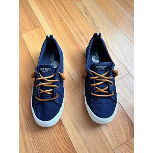 Sperry Top Sider Crest Vibe Navy Blue Slip On Sneakers Women's 6.5